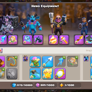 323-XP! WAR STAR-7120! TH18 MAX TYPE! 24K CUPS LEGEND RANK! LEVEL-323! ALL EPIC GG/MX SB/MX SnB/MX AF/MX MM/MX AF/MX  - Image 6