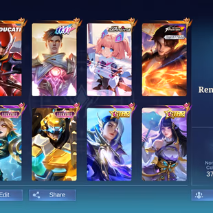[IOS/ANDROID] CEL LVL 41 | 74 HEROES | 219 SKINS | MAX EMBLEM | GUSION 11.11 - VALIR KOF - IRITHEL DUCATI - ASPIRANT  - Image 2