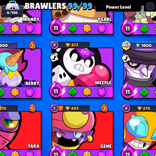 RARE-METEORIC 🎄 84K TROPHY-375X SKINS 🎄 HUGE RARE SKINS | 99/99 BRAWLER | ALL BRAWLER MAX | 63X HYPER | DELIVERY INSTA - Image 8