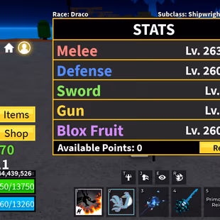 Blox Fruits Lv.2611 | Draco V3 | Dragon PERM | Fox Lamp + Hallow Scythe + Tushita + Yama | Skull Guitar | Pale Scarf | 2 - Image 1