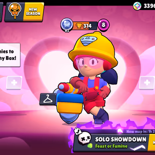 19400 TROPHIES [] 30 HEROES SKINS [] 57 BRAWLERS [] 8 MAX WIN STREAKS - Image 2