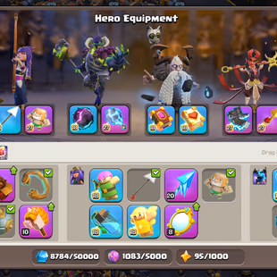 🔥ALL HEROS MAX🔥8 EPIC EQUIPMENT MAX!XP 235!TH 18 NEAR MAX!!HERO:105-105-95-80-55-25!VERY NEAR MAX DEFANCE!GREAT TROOPS - Image 5