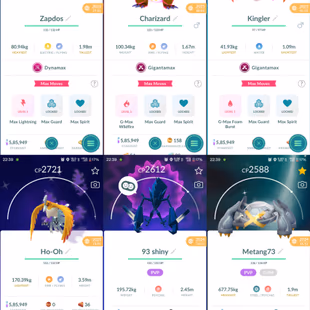 SHINY NECROZMA Ho-Oh ZAPDOS [] 106 LEGENDARY [] LEVEL 50 [] 6x SHINY LEGENDARY [] 26 HUNDOS | 34 DMAX - Image 4