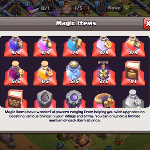 PREMIUM TH 17 | XP 152 | 1 NC | 3 EPIC EQUIP | 51-61-45-34-17 | 1 BOOK 1 RUNE | LEG KING SKIN | QUEEN SKIN - Image 7