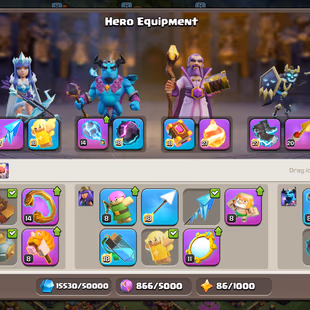 🔥BEST TH 18🔥XP 233-HERO 96-96-72-50- 5 EPIC EQUIPMENT MAX RS 20-17 MAX WALLS AND DEFENSE-NC YES-BEST DEAL - Image 5