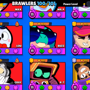 128-GEM | 58.4K TROPHY-310X SKINS | 101/100 BRAWLER | 45X MAX | 36X HYPER | 3v3 WINS | NC AVAILABLE | BEST DEAL - Image 8