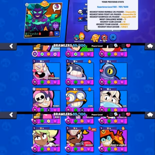 🌟81K TROPHY|2019 ID|🌟41 MAX|40 HYPER|12 BUFFIES|8 LEGENDARY OLD BRAWL PASS SKINS|325 SKINS|98 RARE SKINS|107 EPIC|ROBO - Image 2