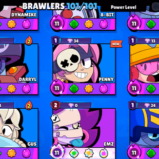 301-GEM | 100.2K TROPHY-490X SKINS | NC AVAILABLE | 101/101 BRAWLER | 98X MAX | 78X HYPER | 3v3 WINS | LOTS OF RARE SKIN - Image 6