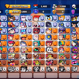 180 SKINS | 31.800 TROPHIES | 89 BRAWLERS | 11 HYPERCHARGE | 17 MAX | 0 PRESTIGE | 2 BUFFIES - Image 3