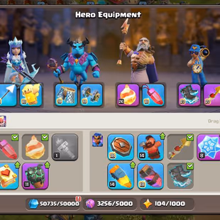 🏰TH 16 FULL MAX | HEROES 95-95-80-70-45 | ALL EQUIPMENT | 💥MAX SB FB EB RS | RARE DRAGON STATUE | 500 NAME CHANGE - Image 8