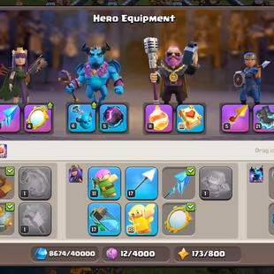 🔥11'500 GEMS-MAX TYPE TH-14]🔥[7EPIC-S.BALL-G.GAUNTLET-E.BOOT MAX] | HERO-82-83-48-60-30 | 700 MEDALS!NC FREE!LOW PRICE - Image 5