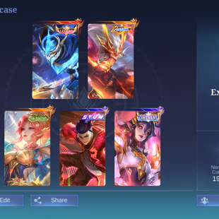 EXC8 LV11|HERO 53|SKIN 68|EXPERT V|BASIC EMBLEM 53|LEGENDS GUSION|ALLSTAR MOSKOV|ETERNAL SEASONS MIYA|COVENANT EUDORA|ST - Image 1