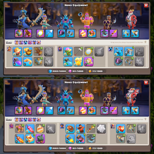 🔥TH-17 ALMOST MAX🔥XP-242! ALL MAX WALLS! 8X EPIC EQUIPMENTS! HEROES:-72-100-74-69-50-7! 11X PETS! FAST DELIVERY - Image 5