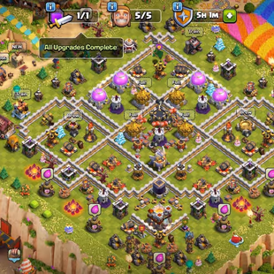 🔥[1250 CWL MEDALS-FULLY MAX TH-11🔥G.GAUNTLET-F.ARROW | 1X SCENERY | HERO-50-50-30 -20 | NC AVAILABLE | LOW PRICE - Image 3