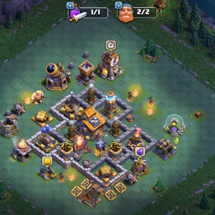 Th15 Both Side Max [1700-Cwl Medel] | Hero-90-90-65-40 | Equipment-14-Epic Almost Max | XP-254 | Defence Wall Max - Image 7