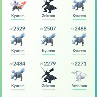 LEVEL 50 [] SHINY FUSED KYUREM WHITE [] 25 LEGENDARY [] ZEKROM RESHIRAM [] SHINY 11 - Image 8