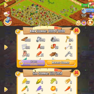 🔥CRAZY DEAL LEVEL 100🔥 BARN 10004:10000 | SILO 227:3050 | 16 MILLION COINS | 875 DIAMOND | CHECK PHOTOS | INSTANT  - Image 1
