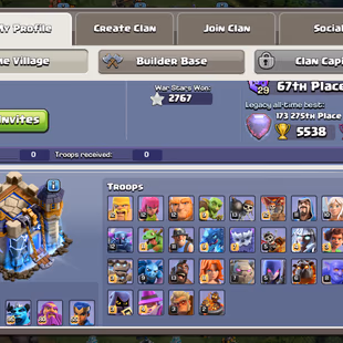 BEST OFFER | TH18 CLOSE MAX | GG-26!FA-26!EB-26!AF-23 | HERO-105-105-95-80-55 | 238-XP | NICE SKINS | DELIVERY INSTANTLY - Image 3