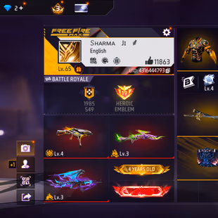RARE LVL 65 | 4 YEAR OLD | AK DRACO AND M10 DRACO | 11863 LIKES | 3 EVO GUNS AND 36 MYTHIC | WITH PRIME 3 | RAREST - Image 2