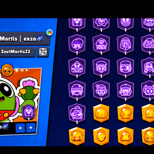 34 TITLES | 210 GEMS | 362 SKINS | 61.200 TROPHY | 99 BRAWLERS | 51 HYPERCHARGED | 65 MAXED BRAWLERS | 26 PRESTIGE - Image 7