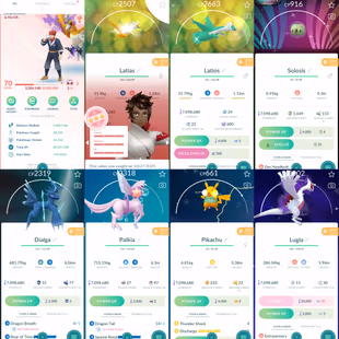 1933 Level 70 Shundo Latias Groudon100 Shiny Carbink Shiny Dialga Origin Shiny Palkia Origin Shiny Solosis BG - Image 2