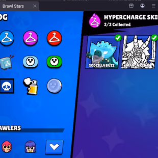 239 SKINS | 18 HYPERCHARGE | 43.908 TROPHIES | 97 BRAWLERS | 16 MAX BRAWLERS  - Image 6