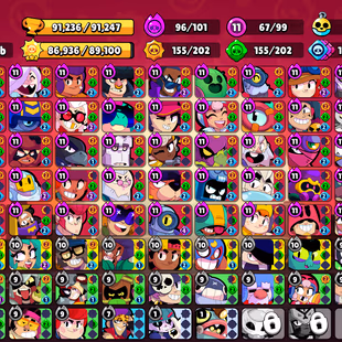 🌟2 MASTERS 2024🌟ORCHI EDGAR | 460 SKINS | 91.200 TROPHY | 99 BRAWLERS | 65 HYPERCHARGED | 67 MAXED BRAWLERS - Image 4