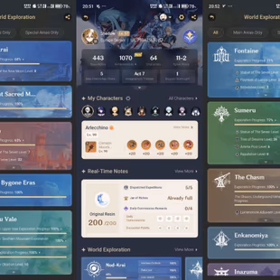 All Platform - EU - AR57 - 64 Character 19 5'Star - 6 Weapon 5'Star - Arlecchino - Xilonen - Navia - Zhongli - Yelan - C - Image 4