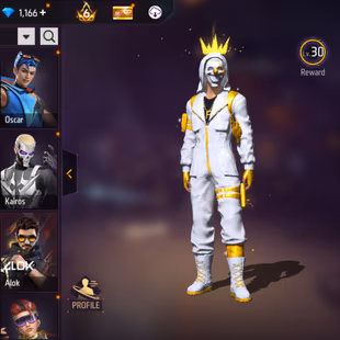 X277|Lvl 68|49 BUNDLE SET|TOP CRIMINAL GOLDEN SET|98 COSTUME|216 WEAPON(11 EVO+43 MYTHIC)|AK47 Blue Draco Lv 5|M1887 Con - Image 6