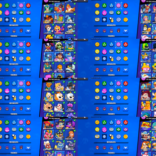 90K | FULL MAXED 98 P11 | 81 PRESTIGE | METEORIC FAME 1 | 90 TITLES | 81 HYPERCHARGES | 13 BUFFIES | 2 BRAWLER KEYS - Image 7