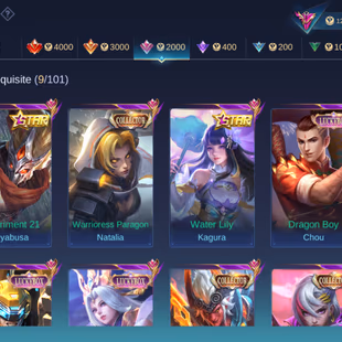 Mythic 144 -Exalted Collector 3 -Emblem Max - 130 Heros - Highest : Mythic Immortal 144 - 328 Skins - 2 Legend  - Image 8