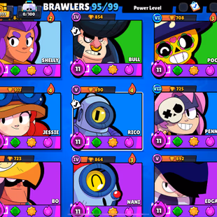 🔥TROPHIES 77777🔥 BRAWLERS 95 [] MAX BR 59 [] HYPER 37 [] SKINS 260 - Image 6