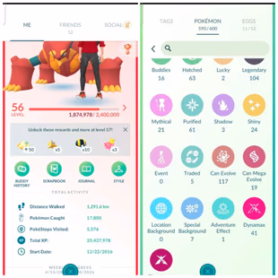 🛑[MG][ LIMITED OFFER]LEVEL 56 (2016 ACC) | BG SHINY PALKIA - KYUREM ENERGY | 104 LEGENDARY - 24 SHINY - 21 MYTHICAL - Image 2