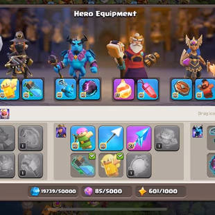 FIRE TH-18 | 18X MAXED EQUIPMENTS | 5X PET MAX | HERO 69-75-41-55-20 | F.ARROW-FIREBALL [MAXED] | XP-216 | 352 CWL MEDAL - Image 4