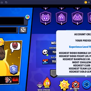 367 SKINS | 78.700 TROPHIES | 101 BRAWLERS | 52 HYPERCHARGE | 80 MAX | 23 PRESTIGE | 3 BUFFIES - Image 7