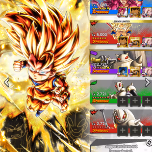 INSTANT GLOBAL [CNLT813] LR SS3 Goku (Mini) 14s + LF SS4 Goku 7s + 11 LF+ 22000 CC - Image 1