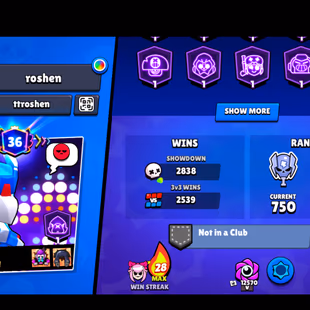 190 SKINS | 59.100 TROPHIES | 86 BRAWLERS | 8 HYPERCHARGE | 11 MAX | 36 PRESTIGE | 8 BUFFIES - Image 6