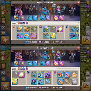26200 GEMS! ALMOST MAXEDOUT TH-12! XP-127! 7X HIGH LVL EPIC EQUIPMENTS! HEROES:-53-58-40-40! MAX WALLS! FAST DELIVERY - Image 5