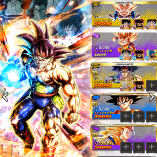 INSTANT GLOBAL [CNLT822]LR SS3 Goku (Mini) 10s + LR Bardock 10s + LF SS3 Vegeta mini 7s + 14 LF - Image 1