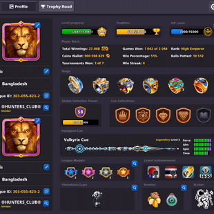 16 LEGENDARY PREMIUM ACCOUNT | Level 182 | 900M Coins | 4 Promo Cues MAX | CCP 58 | Fresh Account - Image 1