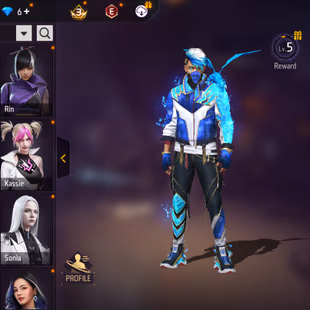 X307|Lvl 56|62 CHARACTER|117 BUNDLE(2 ARTIFACT)|FFWS GALAXY LEGENDARY|249 COSTUME|254 WEAPON(1 EVO+56 MYTHIC)|COBRA MP40 - Image 5