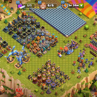 220 🔥 Rare 20000 gems Th18 BEST🔥heros-100-100-90-75-50 ] | best deal | strong troops and defence | nc yes | max b.base - Image 3