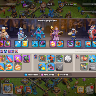 🔥4 HERO MAX - 4600 STARS WAR - MAX - TH:18🔥 - Lvl:262 - BK:105 - AQ:105 - PC:94 - GW:80 - RC:55 - BEST SELECT - Image 8