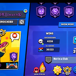 🔥RAREST OG🔥95K TROPHY-72 MAX n 70 HYPER BRAWLER [8LOCKED]!!344 SKINS[FEROCIOUS FANG-DARK LORD!MANY MORE]554 PINS!BEST - Image 4