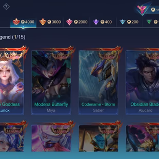 🔥 PREMIUM ACCOUNT🔥|| LEVEL 67 || LEGEND 1 || GRAND 10 || |EXQUISITE 12 ||  EXALTED 3 || SKINS 360 || HEROS 130 - Image 3