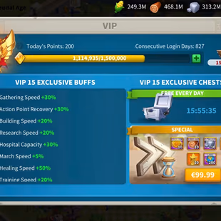 All Platform: 60M - Vip 15 - 7 Commanders   - 36 Passport - 3 Farm -  375 Gold Heads-  1 Skin Houses - Image 4
