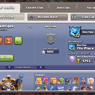 TH18 MAX-BASE🔥W.S-5052 LEAGUE SKIN🔥13.5K LEGEND CUP!267-XP EPIC GG-MAX SB-MAX FA-MAX MM-MAX AF-MAX HT-23 RS-MAX EB-MAX - Image 4