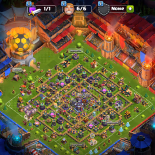TH 15  LEVEL 180  7 EPIC EQUIPMENTS  Heros  Levels 67/81/57/52/30  Max Builder Base  1260 Gems  Full Access Account - Image 2