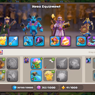 🔥40500 GEMS TH 17 ALMOST MAX🔥XP 220-HERO 95-95-70-50-EPIC SB 26 FB[MAX] EB[MAX] GG 14-MEDALS 628-STRONG DEFENSE-BEST - Image 6