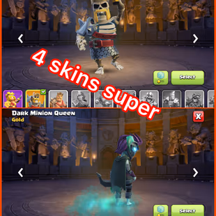 🎯HIGH VALUE) HING 17 EQUIPMENTS👹 LOADED FULLY MAXED TH12  ONLY 30 WALLS LEFT HEROES MAXED BH7  4 HEORES SKINS INSTANTL - Image 4